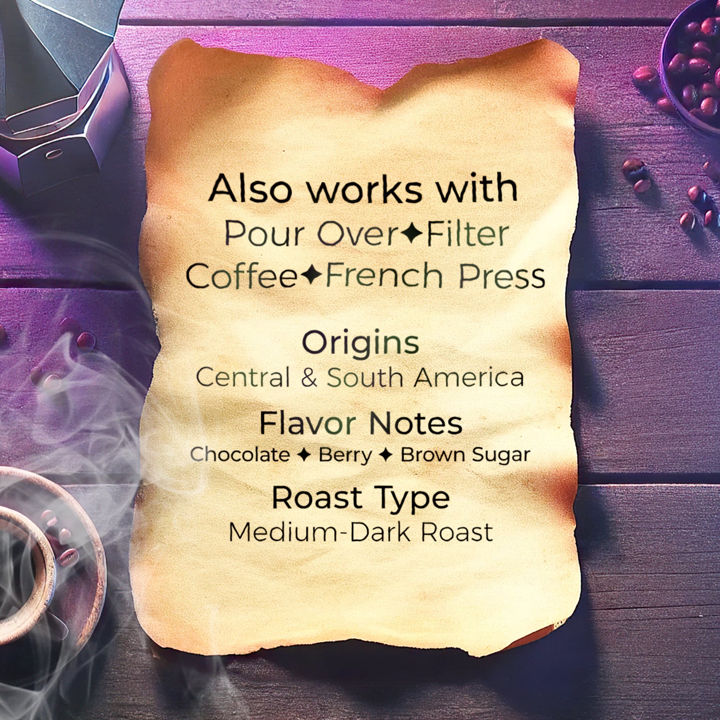 Moka Magic Organic Fine Ground Coffee | Enchanting Espresso Blend | Perfect for Moka Pots | 100% Arabica | 12 oz